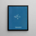 Halymenia furcellaria - Anna Atkins — quadro incorniciato alla parete