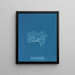 Nitophyllum punctatum - Anna Atkins — quadro incorniciato alla parete