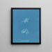 Nitophyllum versicolor - Anna Atkins — quadro incorniciato alla parete