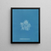 Plocamium cramoisi dans les fruits - Anna Atkins — quadro incorniciato alla parete