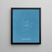 Rhodomela lycopodoides - Anna Atkins — quadro incorniciato alla parete