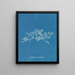 Sphaerococcus coronopifolius - Anna Atkins — quadro incorniciato alla parete