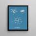 Ulva crispa A - Anna Atkins — quadro incorniciato alla parete