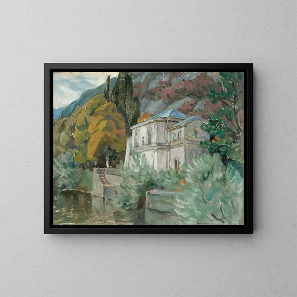 Studio del lago di Como in Italia - Anna Boberg — quadro incorniciato alla parete