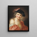 Autoritratto - Anna Dorothea Lisiewska — quadro incorniciato alla parete