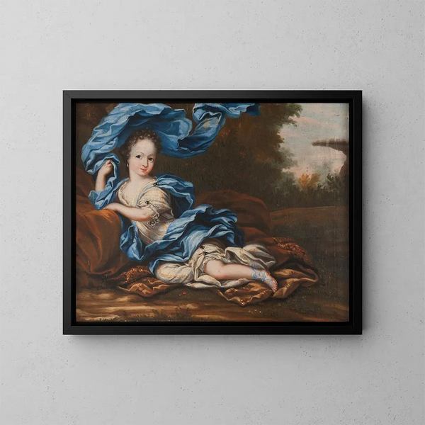 Hedvig Sophie de Suède 1681-1708, principessa svedese e duchessa consorte di Holstein-Gottorp - Anna Maria Ehrenstrahl — quadro incorniciato alla parete
