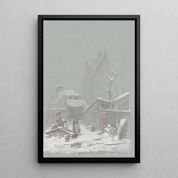 Schelfloo sotto la neve - Anna Nordlander — quadro incorniciato alla parete