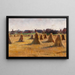 Paesaggio di villaggio a Nninge - Anna Wengberg — quadro incorniciato alla parete