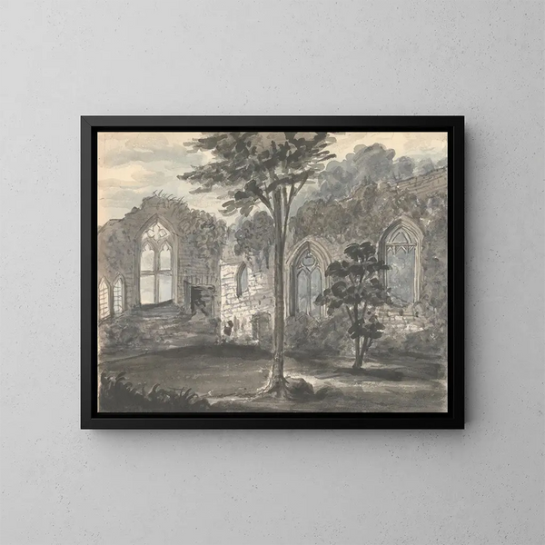 Abbazia a Birkenhead 1830 - Anne Rushout — quadro incorniciato alla parete