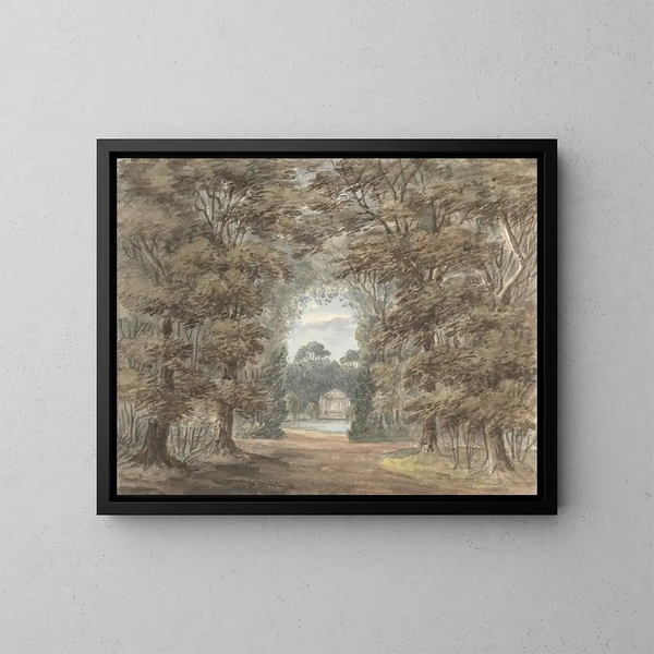 Tempio del giardino di Wanstead Grove - Anne Rushout — quadro incorniciato alla parete