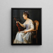 Ritratto di una violinista - Anne Vallayer-Coster — quadro incorniciato alla parete