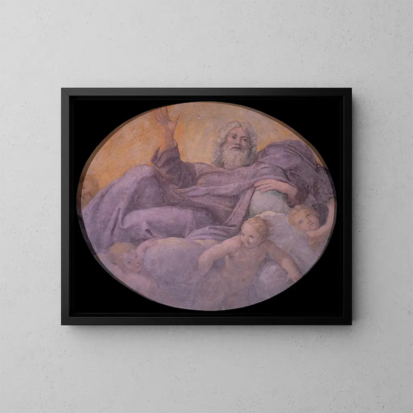 Padre eterno - Annibale Carracci — quadro incorniciato alla parete