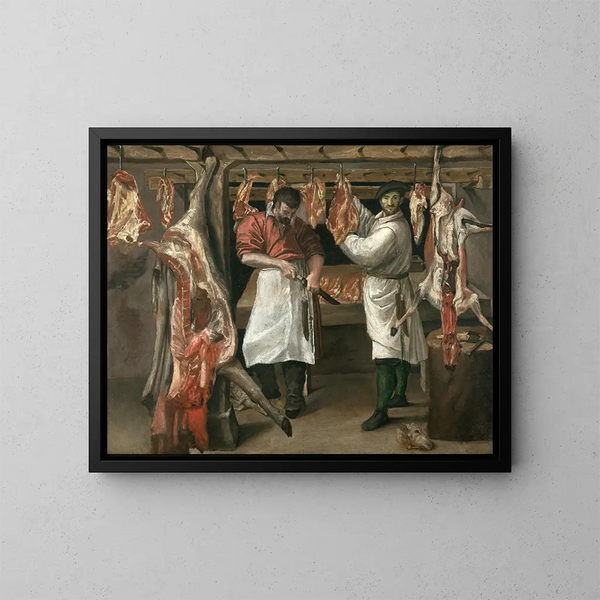La Boucherie - Annibale Carracci — quadro incorniciato alla parete
