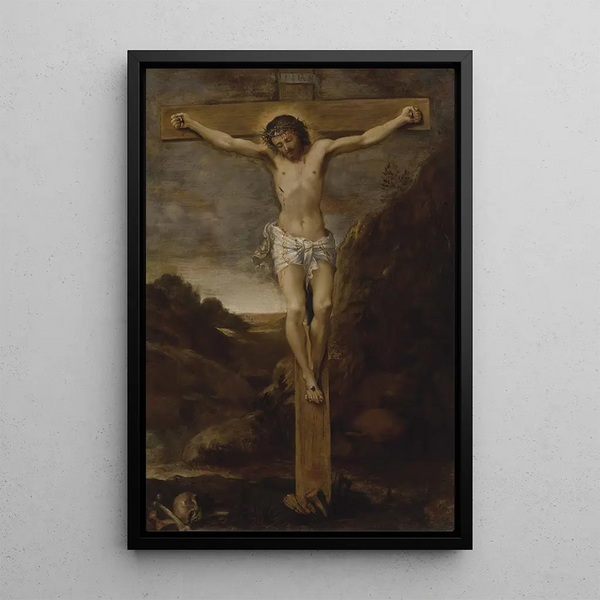 La Crucifixion - Annibale Carracci — quadro incorniciato alla parete