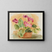Nature morte ai fiori - Anny Dollschein — quadro incorniciato alla parete