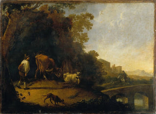 Anonymous - A Man driving Cows.webp