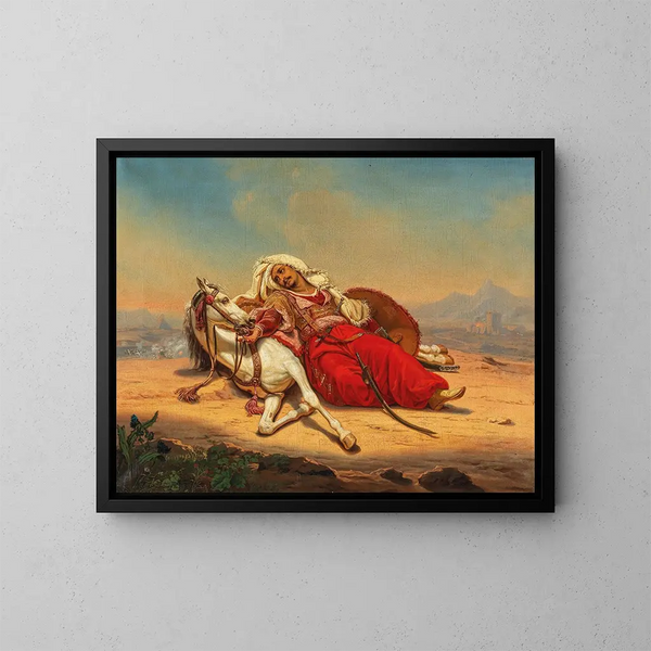 Dopo la battaglia - Anonimo — quadro incorniciato alla parete