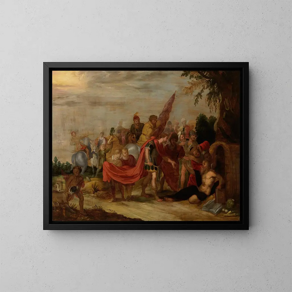 di Alexandre e Diogene - Anonimo — quadro incorniciato alla parete