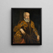 Alphonse II d'Este 1533-1597 Duca di Ferrara - Anonimo — quadro incorniciato alla parete