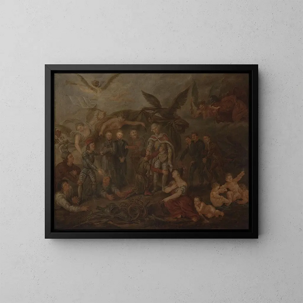 Allegoria della caduta della Polonia - Anonimo — quadro incorniciato alla parete