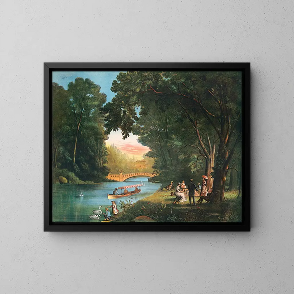 Central Park - Anonimo — quadro incorniciato alla parete