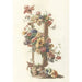 Riproduzione del dipinto Vaso cilindrico con corona di fiori - Anonimo