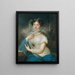 Ritratto di una dama - Anonimo — quadro incorniciato alla parete