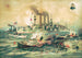 Distruzione della flotta dell'ammiraglio Cervera a Santiago de Cuba il 3 luglio 1898 - Anonimo — vista dell’opera