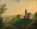 L'ancienne chiesa di Sievering con vista su Vienna - Anonimo — vista dell’opera