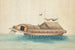 Jonque canard I cigni schiudono a bordo attraverso i forni, i cigni seguono sempre la jonque e tornano a bordo di notte per proteggersi - Anonimo — vista dell’opera