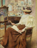 Donna elegante nello studio - Anonimo — vista dell’opera
