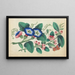 Fiori con farfalla - Anonimo — quadro incorniciato alla parete