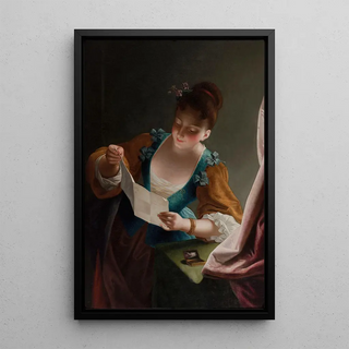 Anonymous - Jeune femme lisant une lettre daprs Raoux.webp