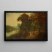 Paesaggio con caccia e Diana - Anonimo — quadro incorniciato alla parete
