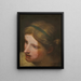 Angelo all' ascolto - Anonimo — quadro incorniciato alla parete