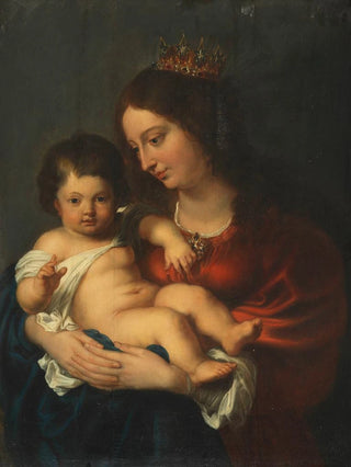 Anonymous - Madonna with the blessing baby Jesus.webp