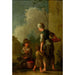 Servante con bambini che portano frutti - Anonimo — vista dell’opera