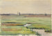 Paesaggio di paludi con barche - Anonimo — vista dell’opera