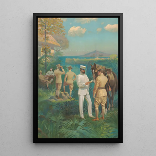 Anonymous - Military officers overlooking a bay.webp
