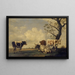 Bœufs dans un pâturage - Anonyme — quadro incorniciato alla parete