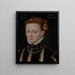 Ritratto di Maria Stuart 1542-1587 - Anonimo — quadro incorniciato alla parete