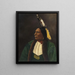 Ritratto di un Indiano d'America - Anonimo — quadro incorniciato alla parete