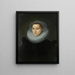 Ritratto di Elisabeth Janssens de Bisthoven - Anonimo — quadro incorniciato alla parete