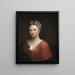 Ritratto di Isabelle Jacoba de Mont alias Brialmont - Anonimo — quadro incorniciato alla parete