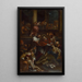San Carlo Borromeo tra le vittime della peste - Anonimo — quadro incorniciato alla parete