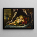 Cupido addormentato - Anonimo — quadro incorniciato alla parete