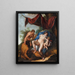 Venere addormentata con Cupido osservato da satiro - Anonimo — quadro incorniciato alla parete