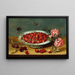Nature morte con fragole - Anonimo — quadro incorniciato alla parete
