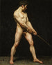 Studio di un uomo nudo - Anonimo — vista dell’opera
