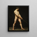 Studio di un uomo nudo - Anonimo — quadro incorniciato alla parete